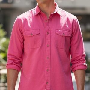 Polo Ralph Lauren Mens L Classic Fit Sag Harbor Red Chino Workshirt NWT $168